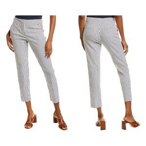 💕TRINA TURK💕 Moss 2 Pant ~ Indigo/Whitewash Striped Print 14 NWT